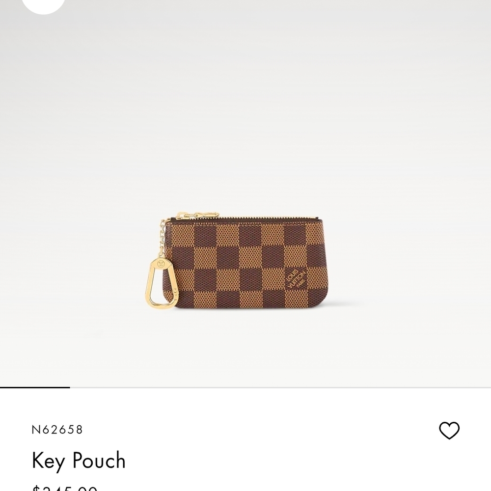 Louis Vuitton Brown Checkered Key Pouch